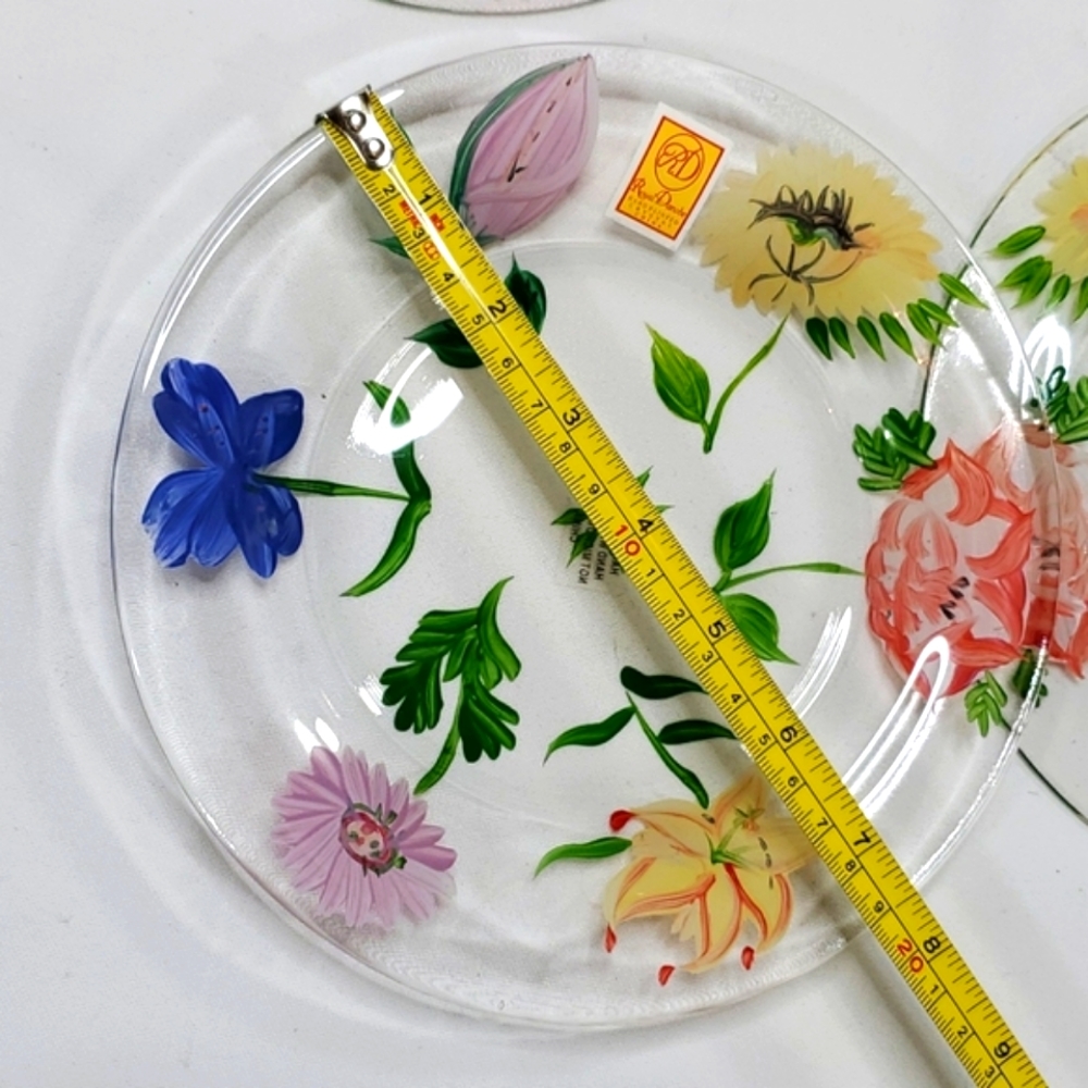 Hand Painted Plate Set NWOT - Picture 6 of 6